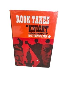 Rook Takes Knight by Stuart Palmer 1968 First Printing Hardcover Book